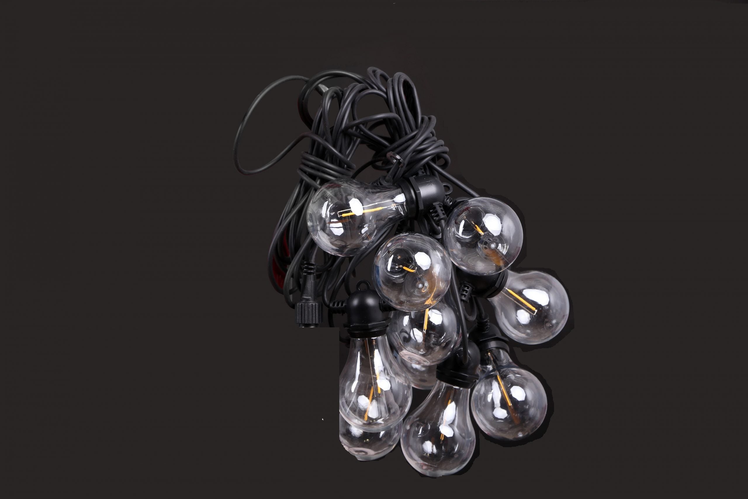 Anna LED light chain 10 clear bulbs 5 m extension kit – LED-nordic.com