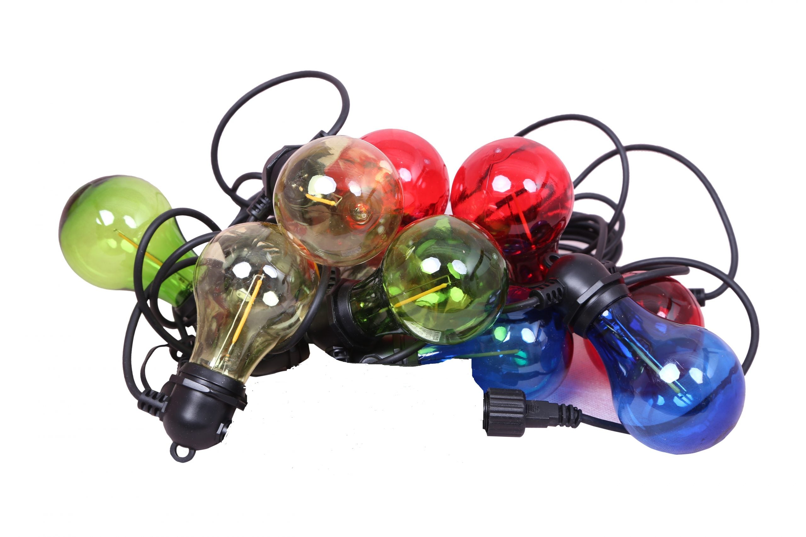 Emma LED light chain 10 colored bulbs 5 m extension kit – LED-nordic.com